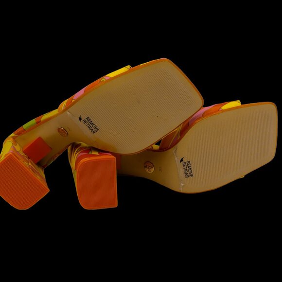 ZARA Printed High Heel Sandals Multi-Color | NWT - Picture 6 of 6